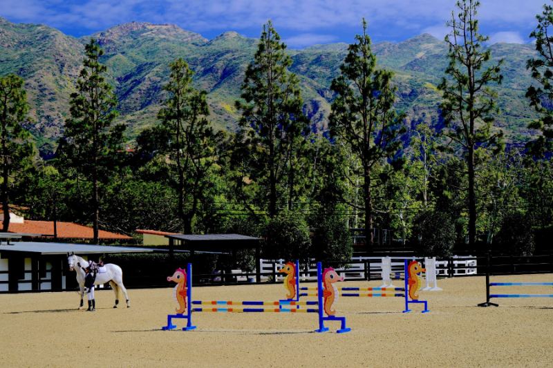 Grand Prix arena at Sycamore Stables, Malibu
