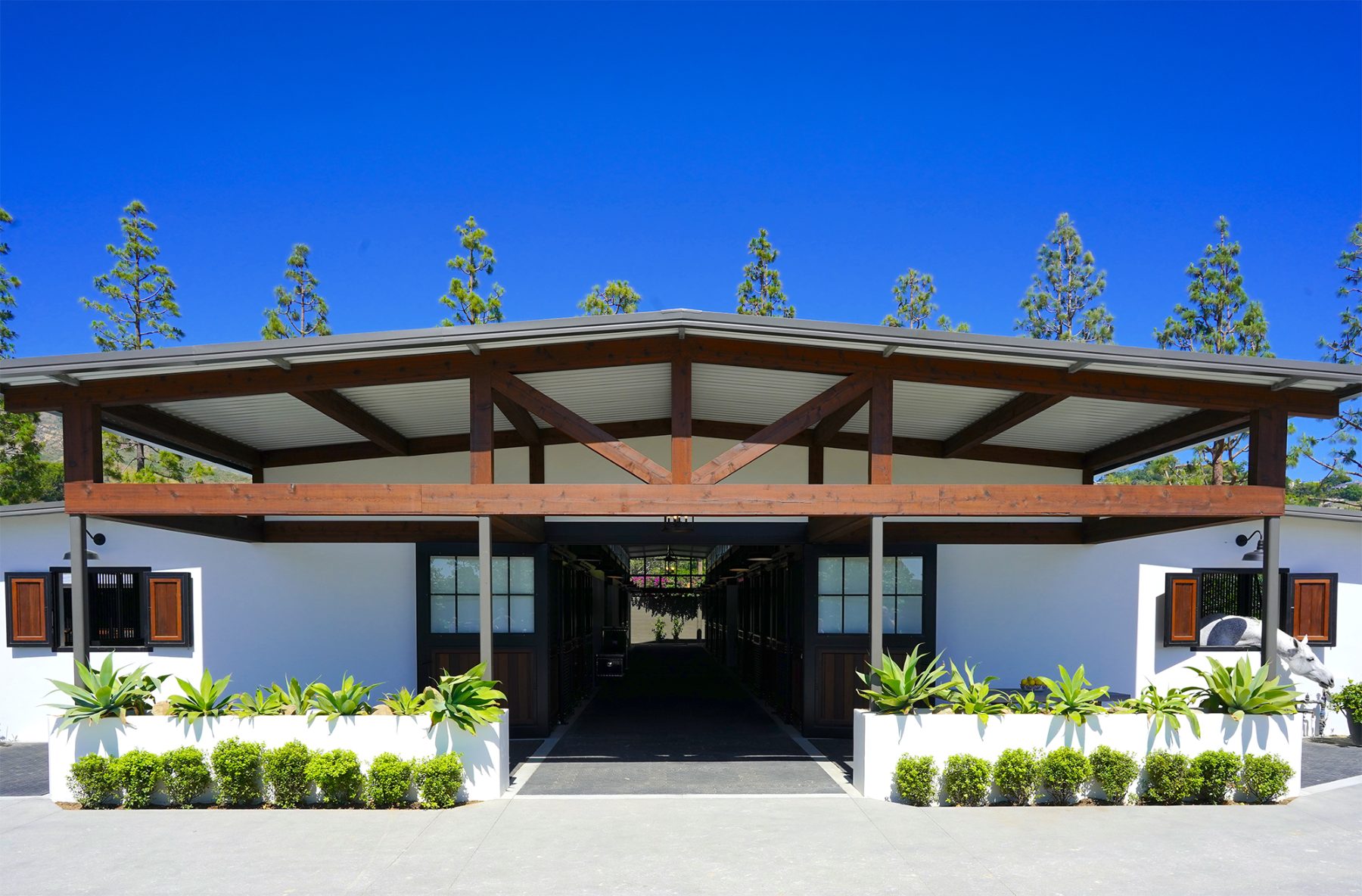 The main barn exterior
